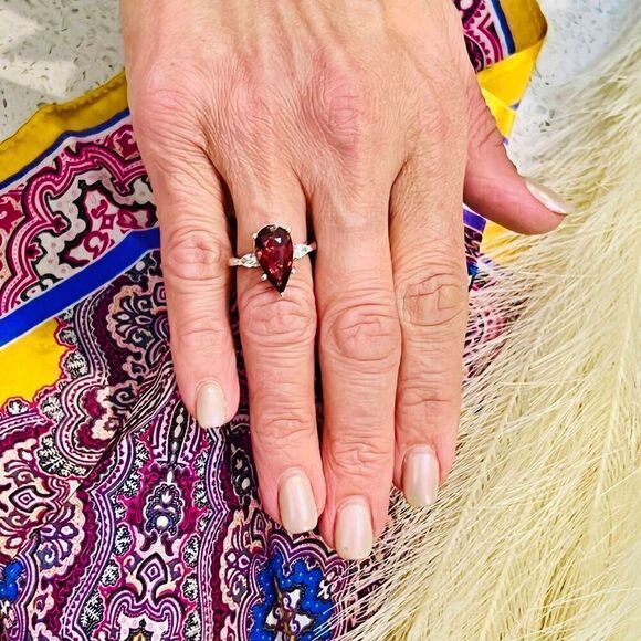 Natural Tourmaline Diamond Ring Size 7 14k WGold 4.8 TCW Certified $5,975 219121 - Picture 15 of 16